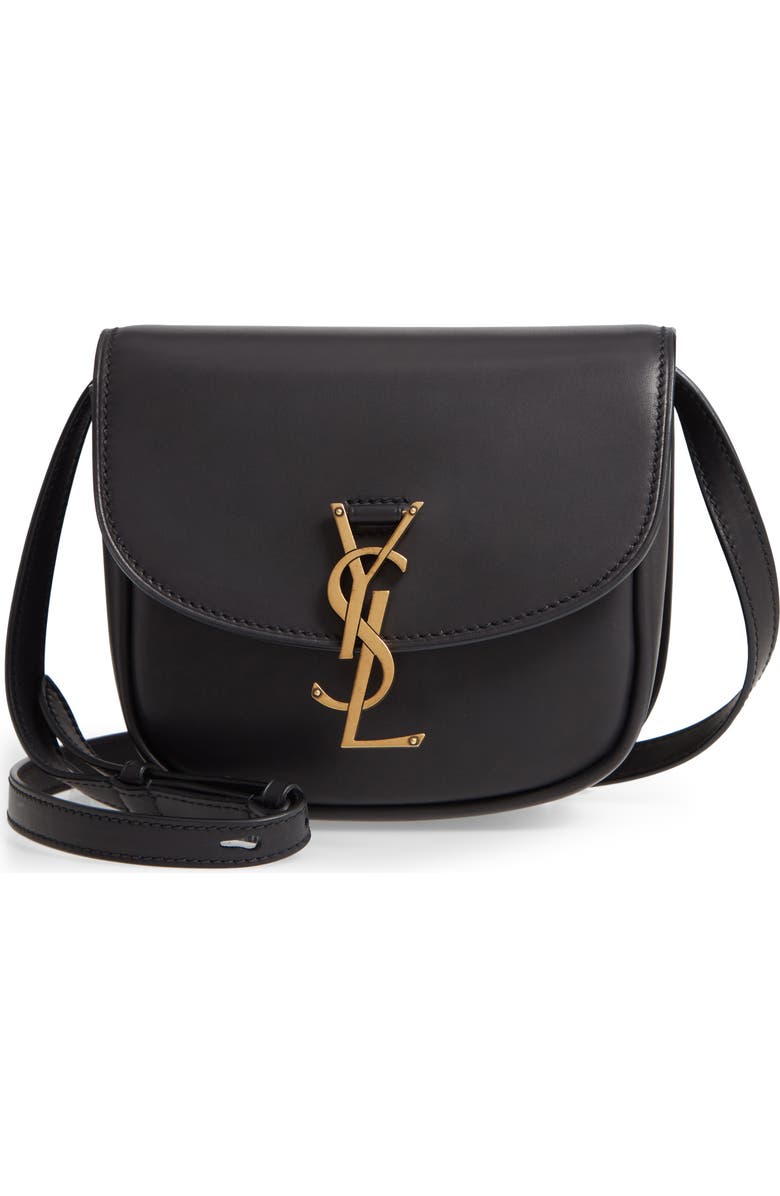 Saint Laurent Kaia YSL Monogram Leather Crossbody Bag, Main, color,