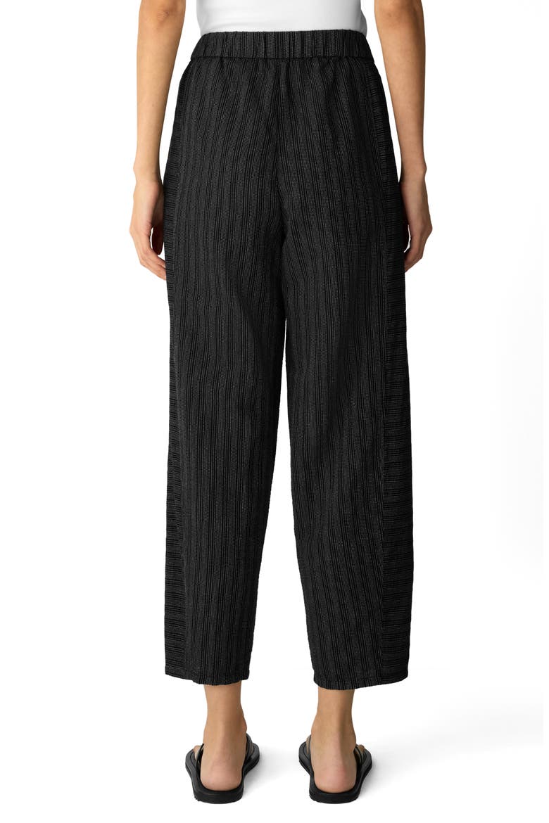 Lantern Ankle Pants, Alternate, color, BLACK WHITE