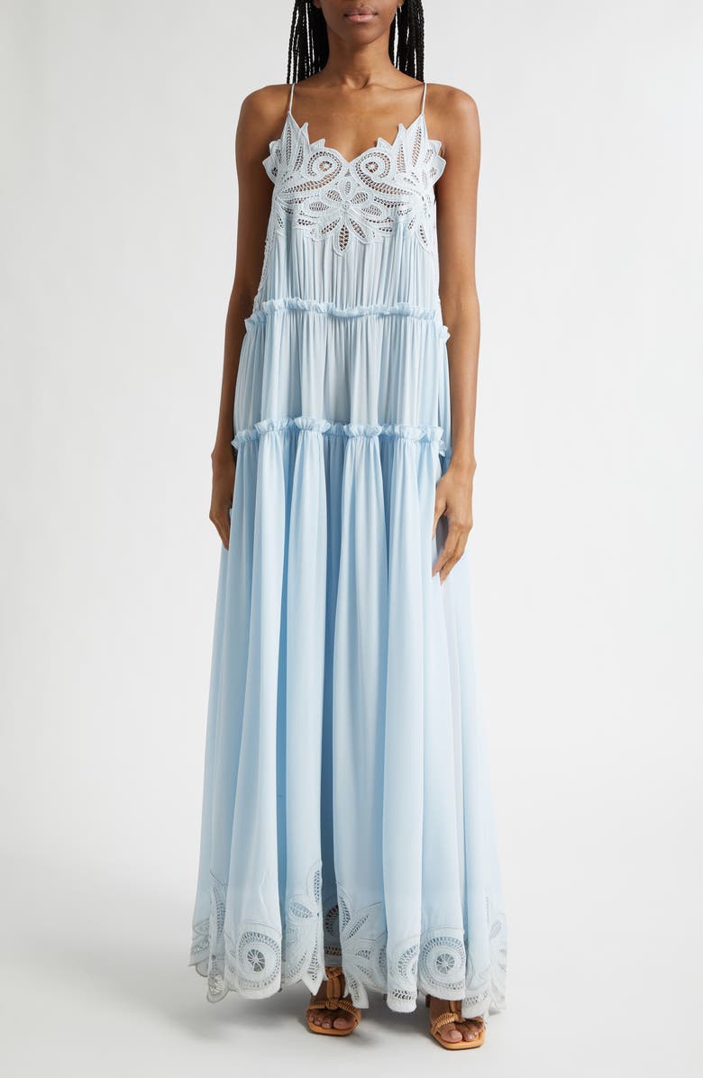 Ulla Johnson Filippa Silk & Lace Gown, Main, color, 