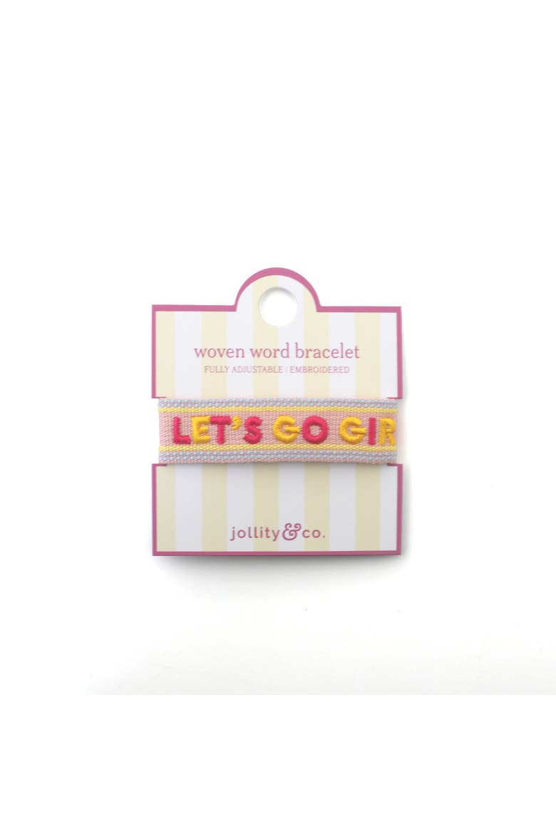 Witty Embroidered Bracelets - Choose from 8 Style Options, Alternate, color, Let's Go Girls