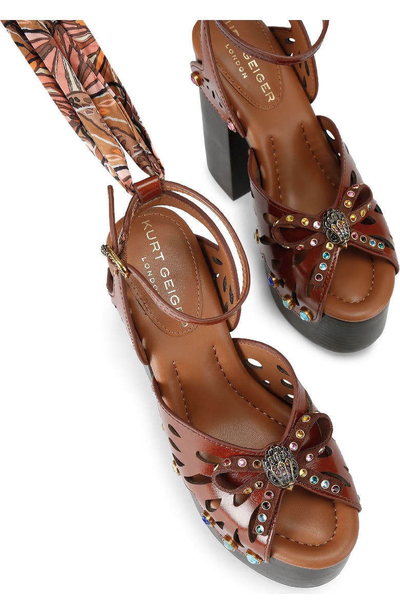 Kurt Geiger London Butterfly Platform Ankle Strap Sandal, Alternate, color,