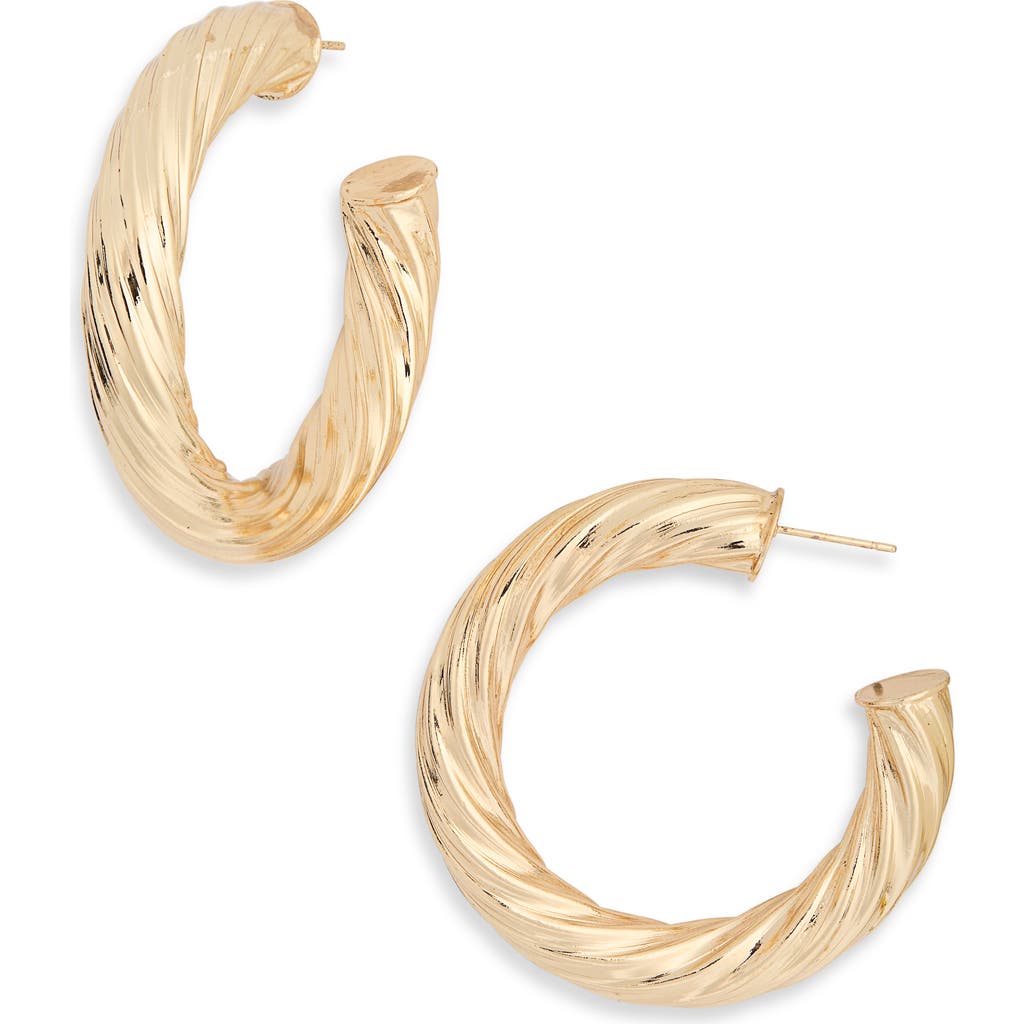 Tasha Twisted Hoop Earrings In Gold