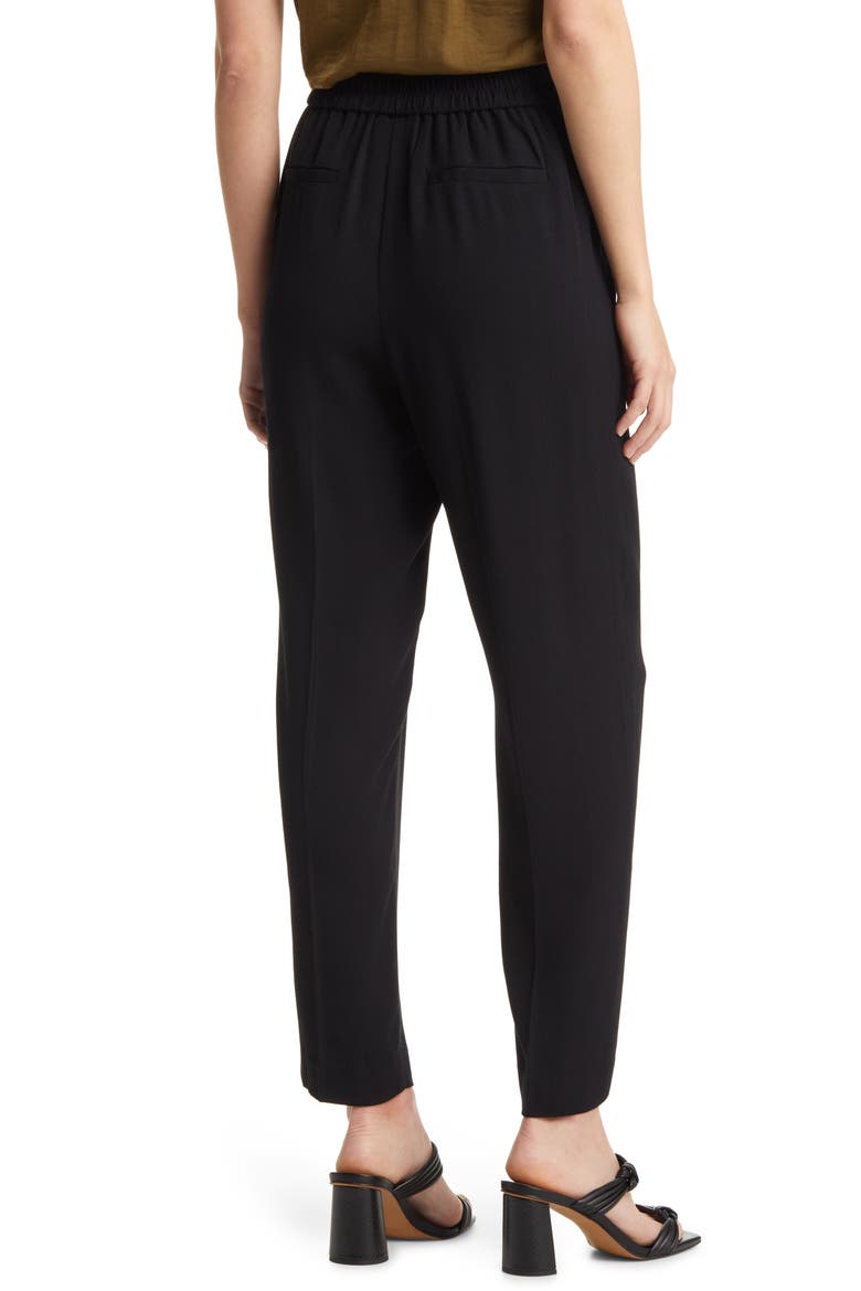 Relaxed Ankle Pants, Alternate, color, BLACK