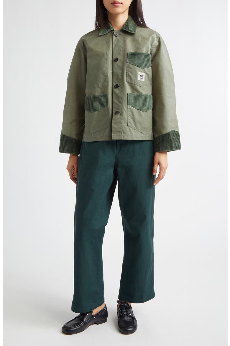 Knolly Brook Cotton Twill Trousers, Alternate, color, DARK GREEN