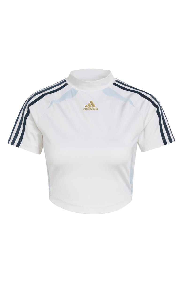 adidas Originals Teamgeist Baby Tee, Alternate, color, White/ Aurora Ink/ Crystal Sky