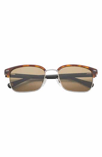 Ted Baker 55mm Polarized Rectangular Sunglasses