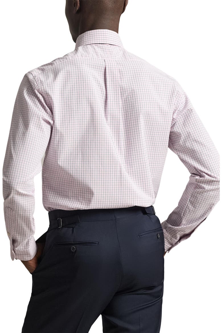 Classic Fit Check Cotton Poplin Button-Down Shirt, Alternate, color, PINK BLUE MULTI