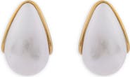 SAACHI Teardrop imitation Pearl Stud Earrings