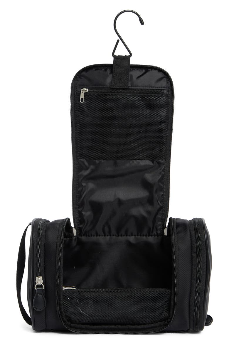 Ripstop Hanging Toiletry Bag, Alternate, color, BLACK
