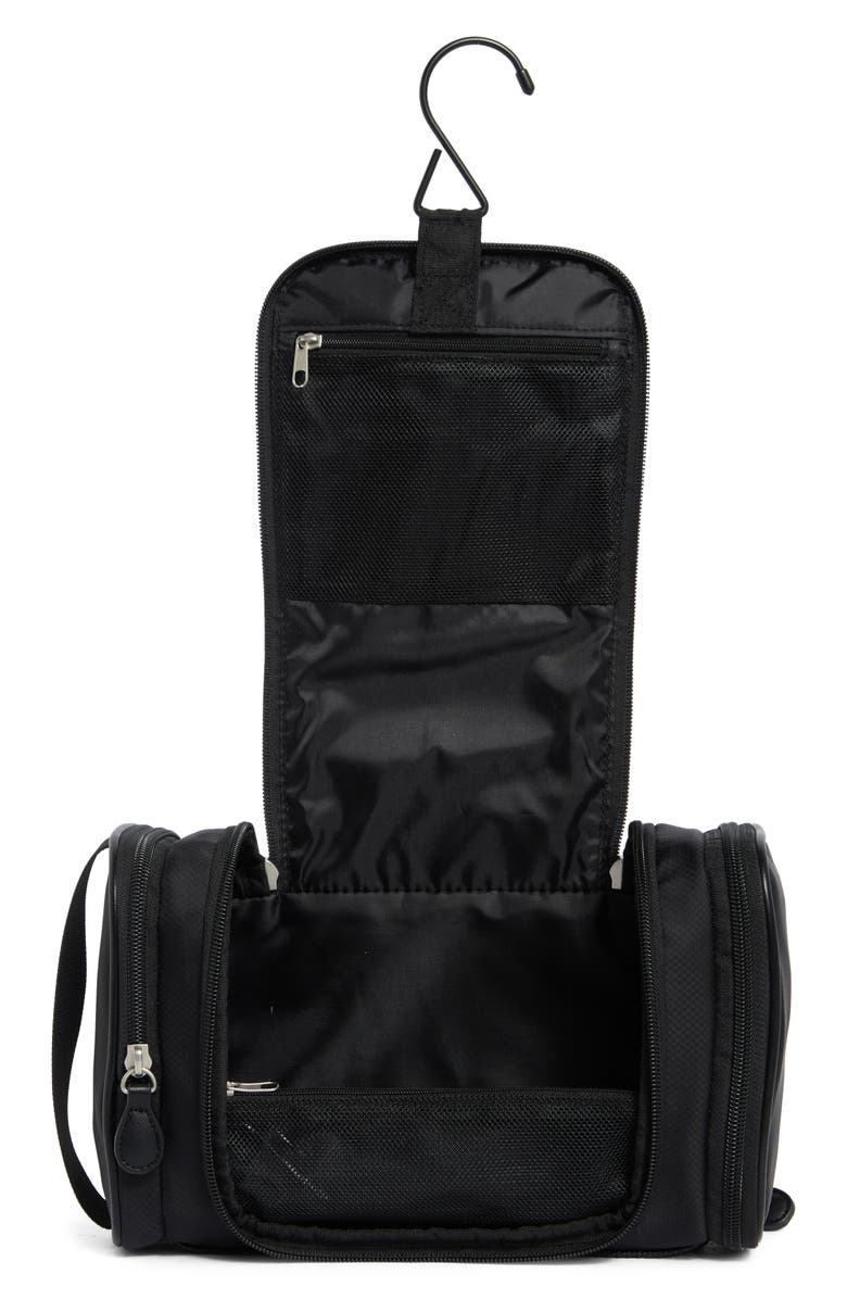 Original Penguin Ripstop Hanging Toiletry Bag, Alternate, color, Black
