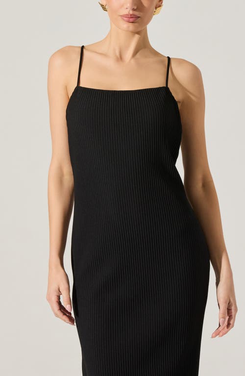 Astr The Label Long Sleeve Shrug & Ribbed Sweater Dress Set In Black