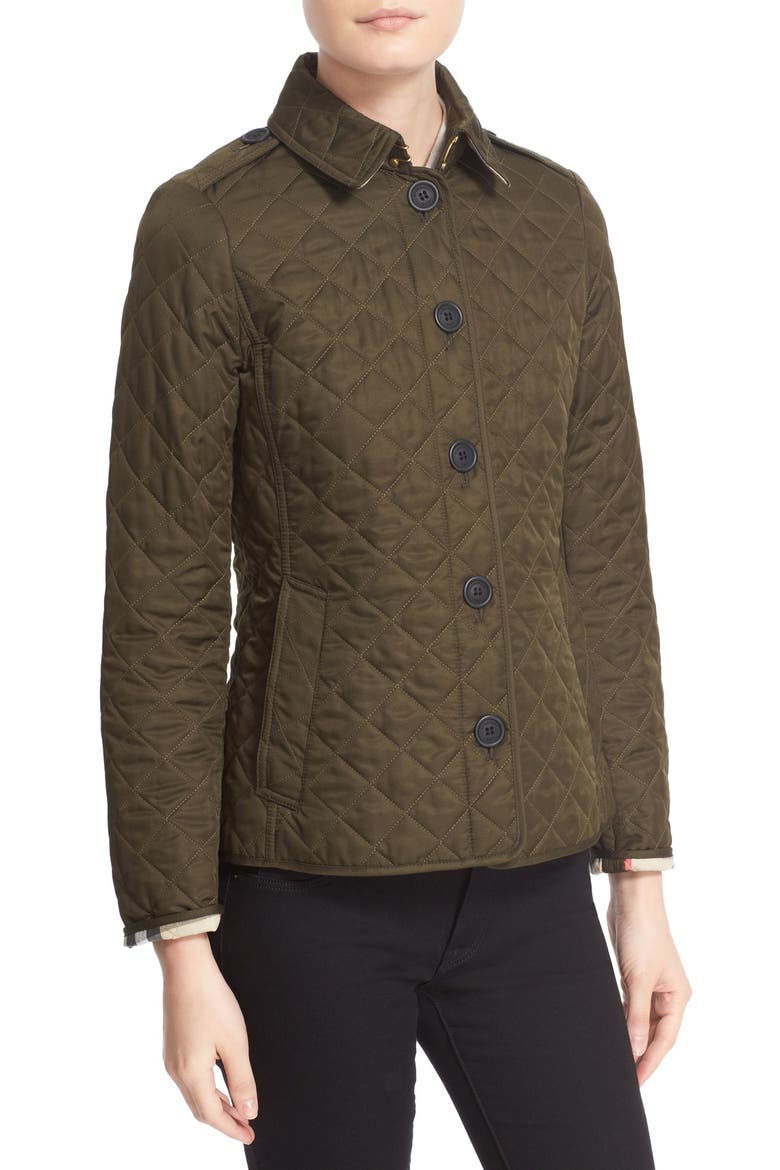 Ashurst Quilted Jacket, Alternate, color, DARK OLIVE