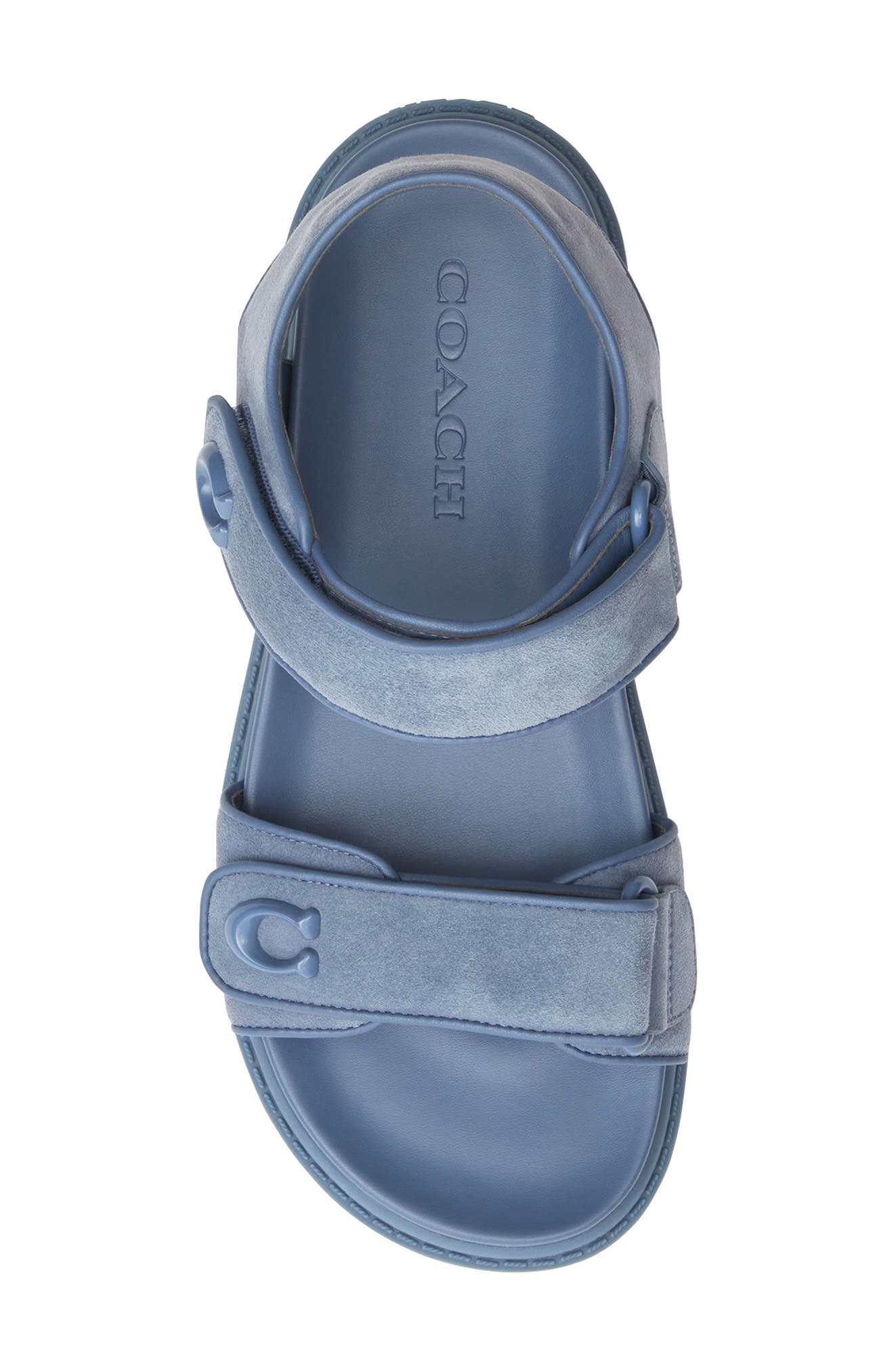 COACH Brynn Canvas Sandal, Alternate, color, Light Denim
