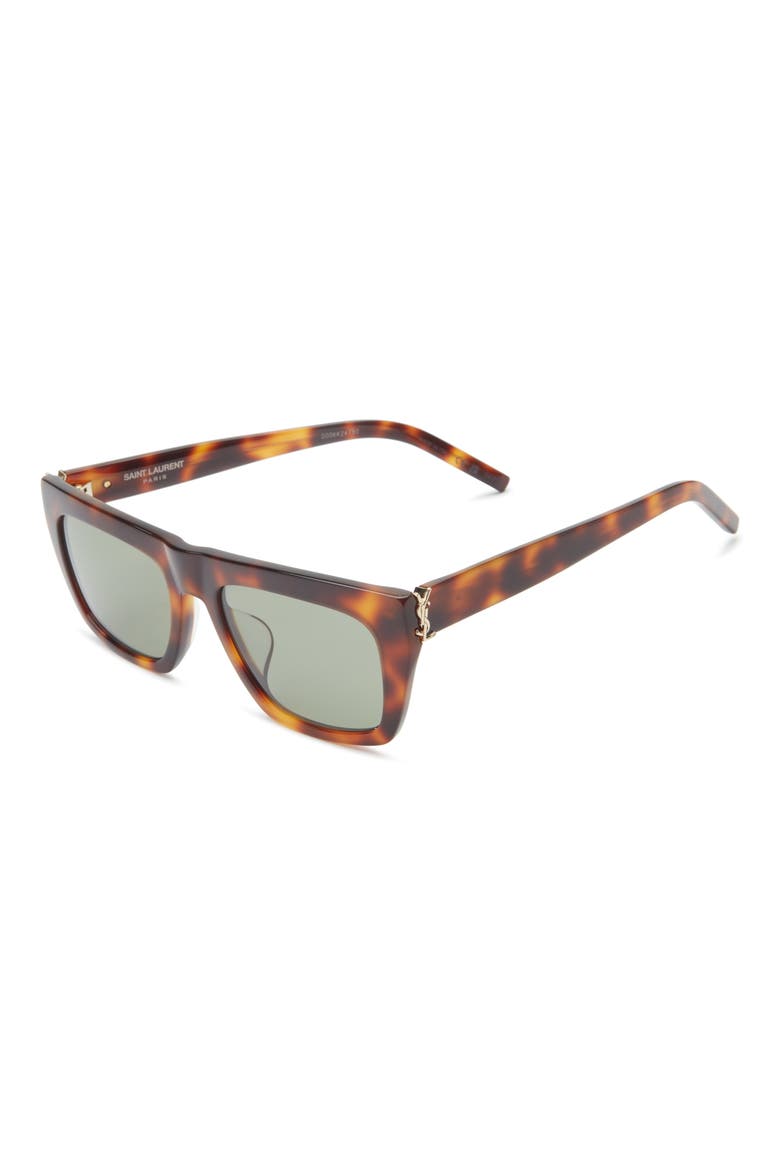 54mm Square Sunglasses, Alternate, color, HAVANA HAVANA GREEN