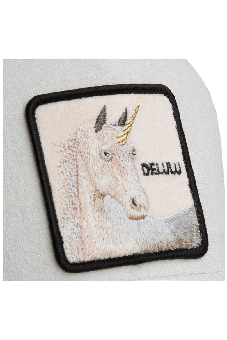 Unicorn Patch Snapback Trucker Hat, Alternate, color, DIGITAL