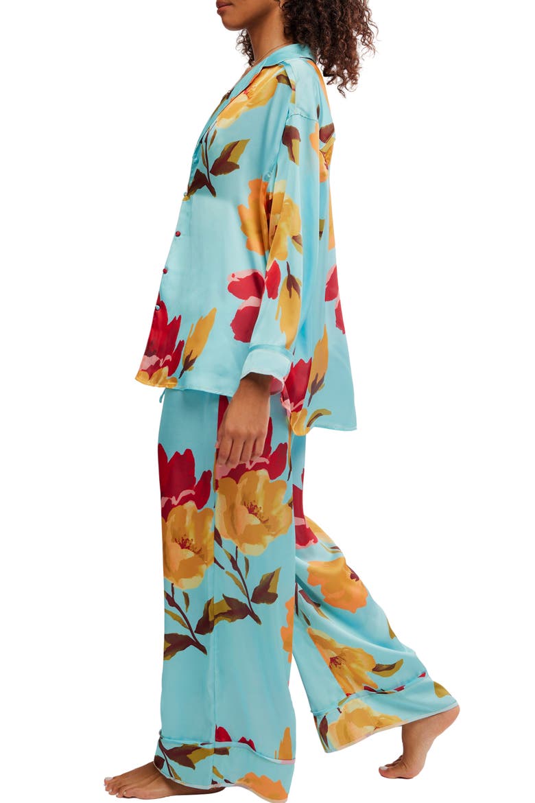 Dreamy Days Print Pajamas, Alternate, color, BLOOMRUSH PRINT
