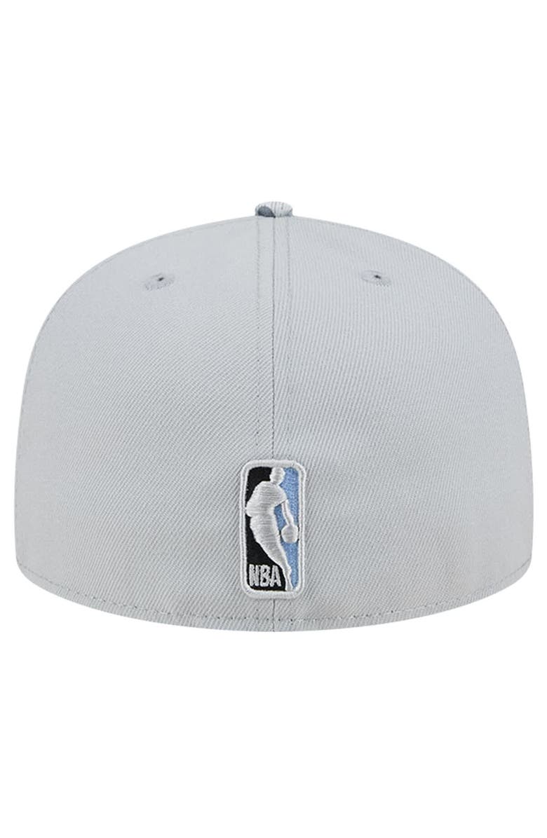 New Era Men's New Era Gray Memphis Grizzlies Active Color Camo Visor 59FIFTY Fitted Hat, Alternate, color, 