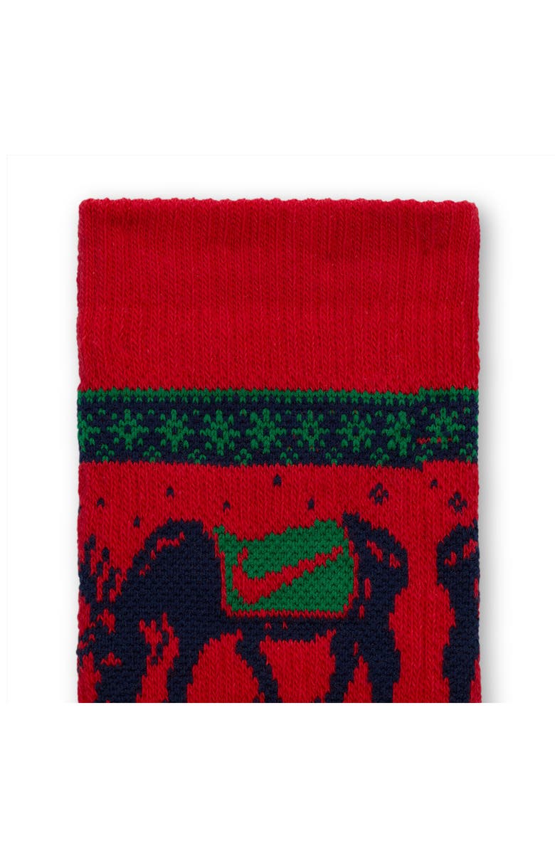 Nike Dri-Fit Assorted 2-Pack Crew Socks, Alternate, color, Red Multi