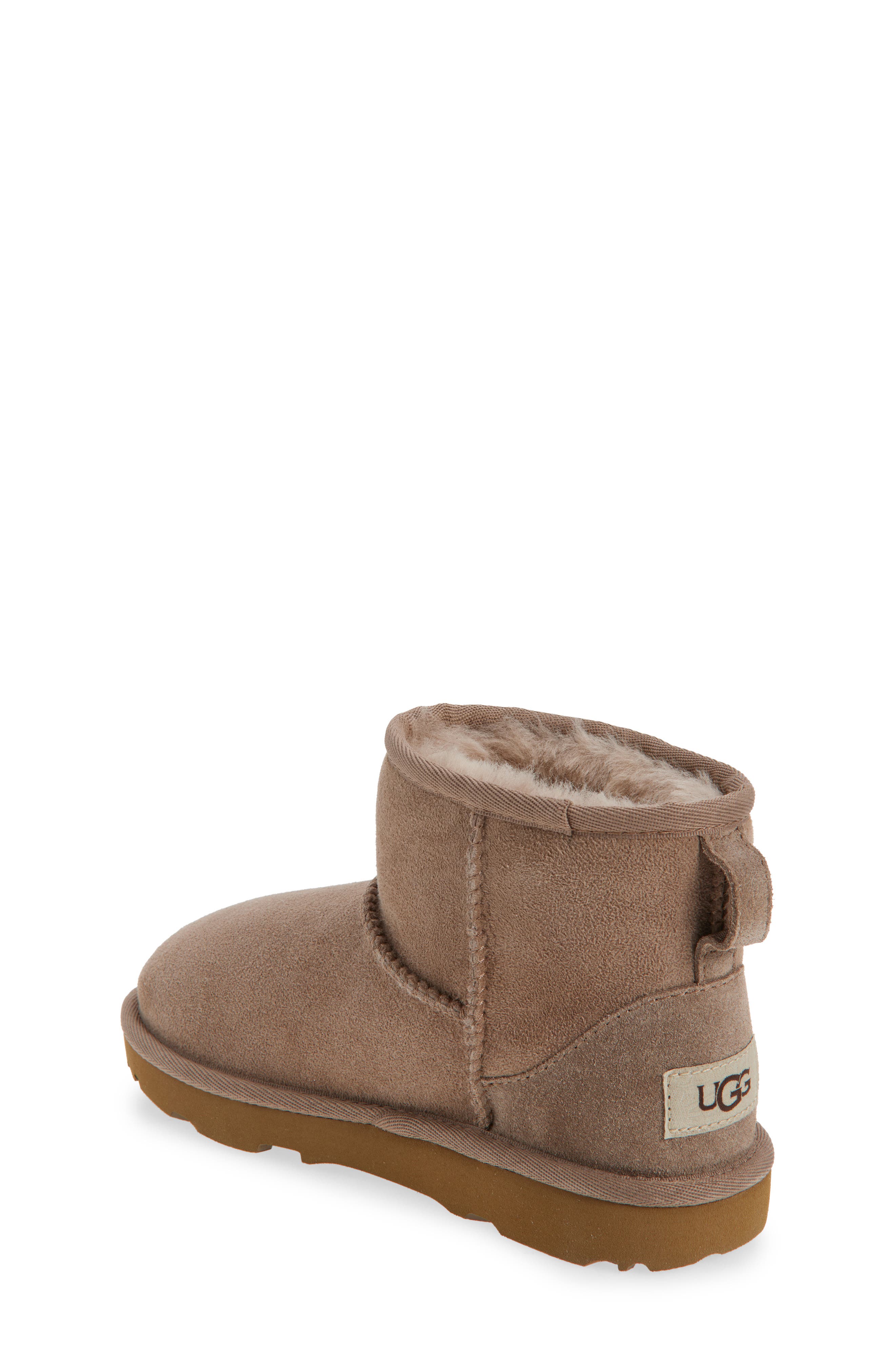 Kids' Classic Mini II Water Resistant Genuine Shearling Boot, Alternate, color, CARIBOU
