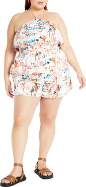 City Chic Almay Halter Romper