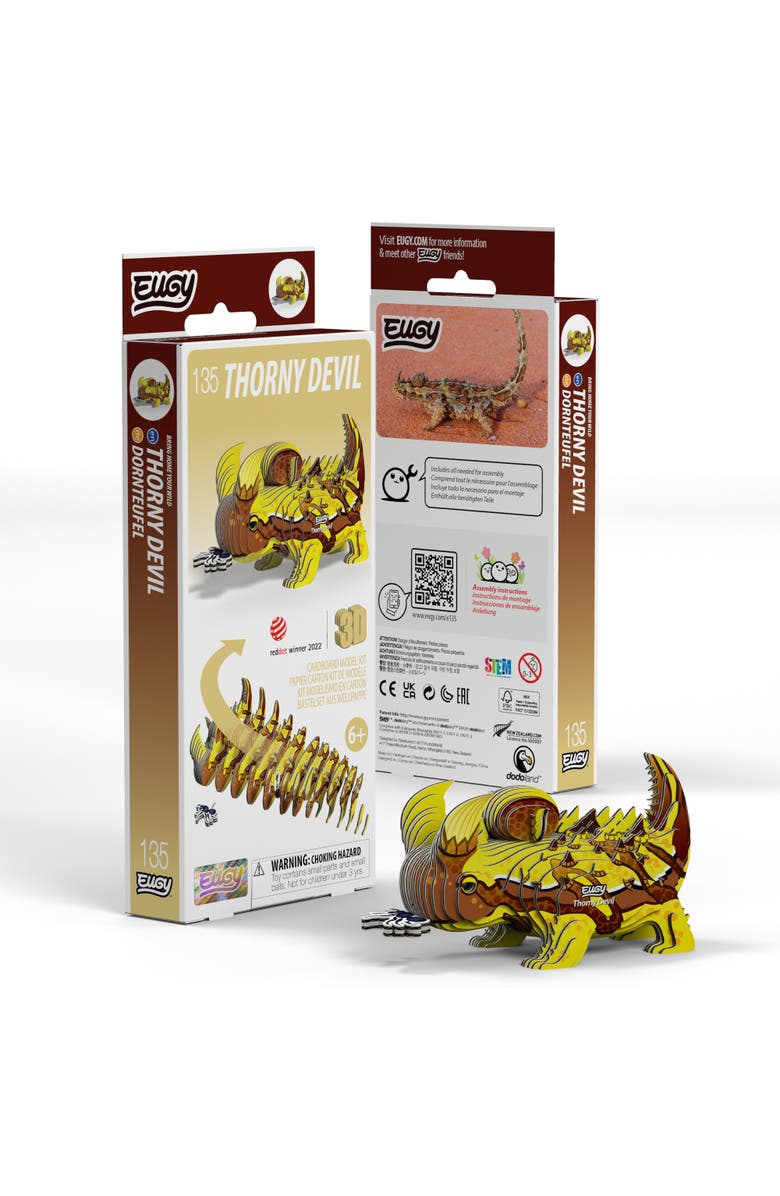 Eugy Puzzles Thorny Devil 3D Puzzle - contains 44 puzzle pieces, Main, color, NO COLOR