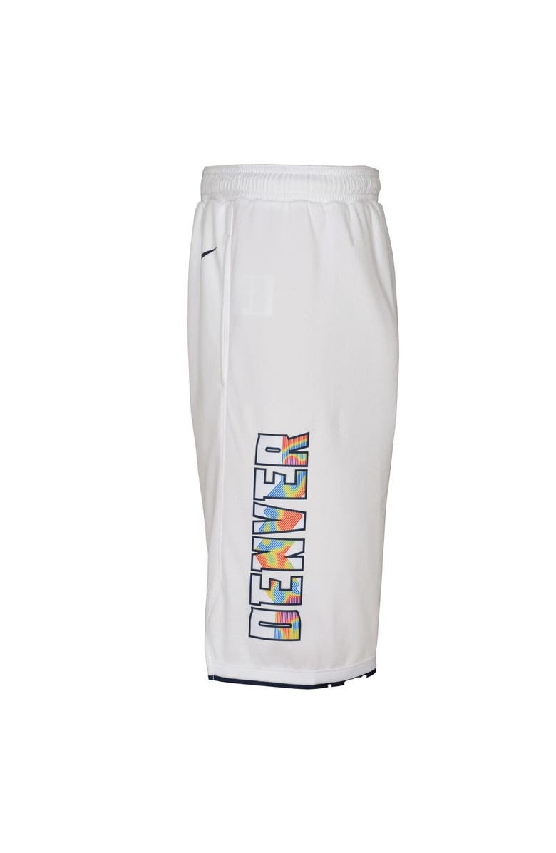 Nike Youth Nike  White Denver Nuggets 2024/25 City Edition Swingman Performance Shorts, Alternate, color, 