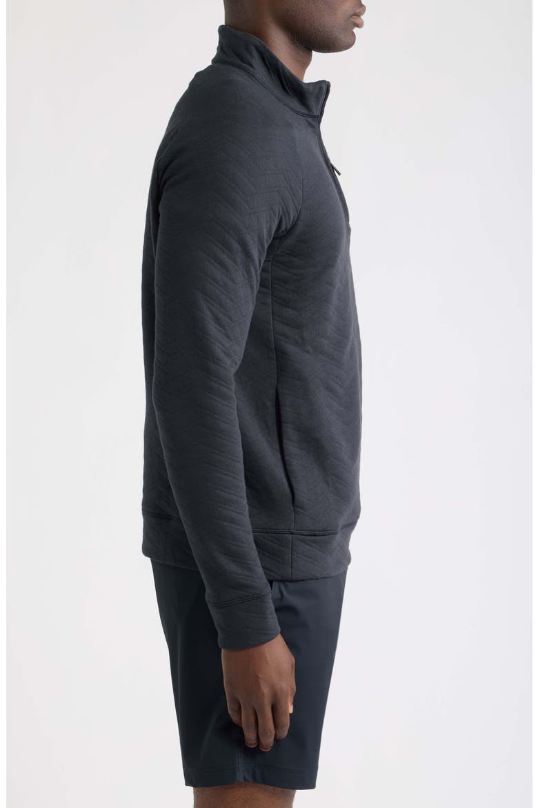 Dunes Quilted Quarter-Zip Pullover, Alternate, color, ONYX