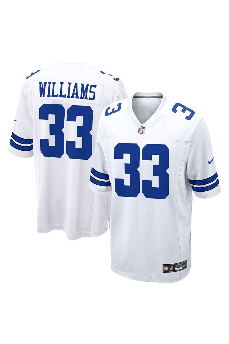 Men's Nike Javonte Williams White Dallas Cowboys Game Jersey, Main, color, White
