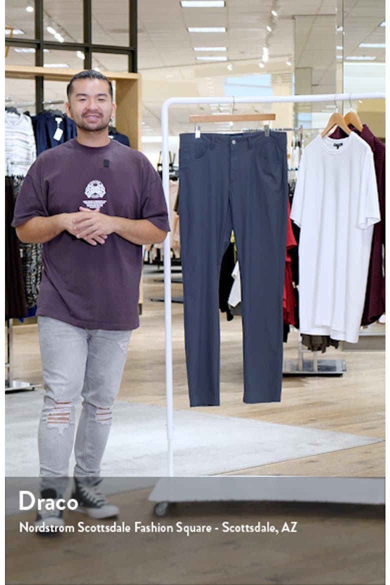 Warp Knit Stretch Nylon 5-Pocket Pants video