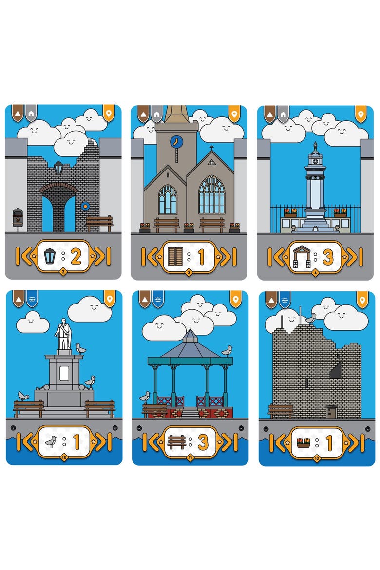 Tenby, Matching Card Game, Action Drafting, Ages 14+, Alternate, color, Blue