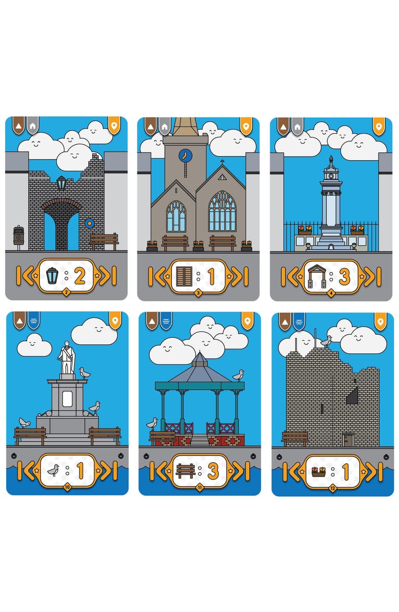 Mighty Boards Tenby, Matching Card Game, Action Drafting, Ages 14+, Alternate, color, Blue