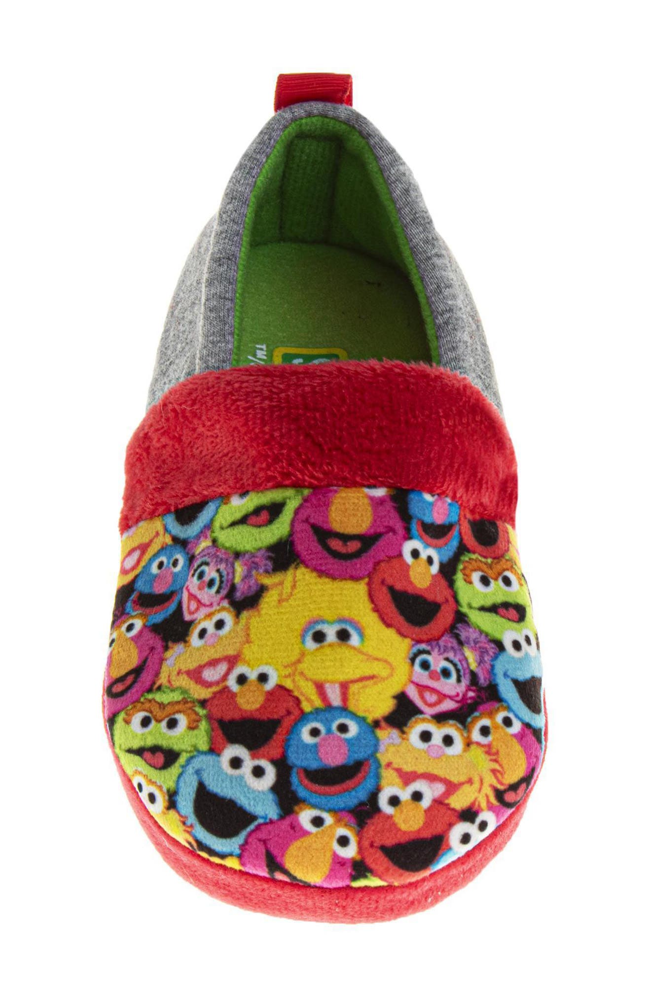 Kids' Sesame Street® All Your Friends Slipper, Alternate, color, RED MULTI