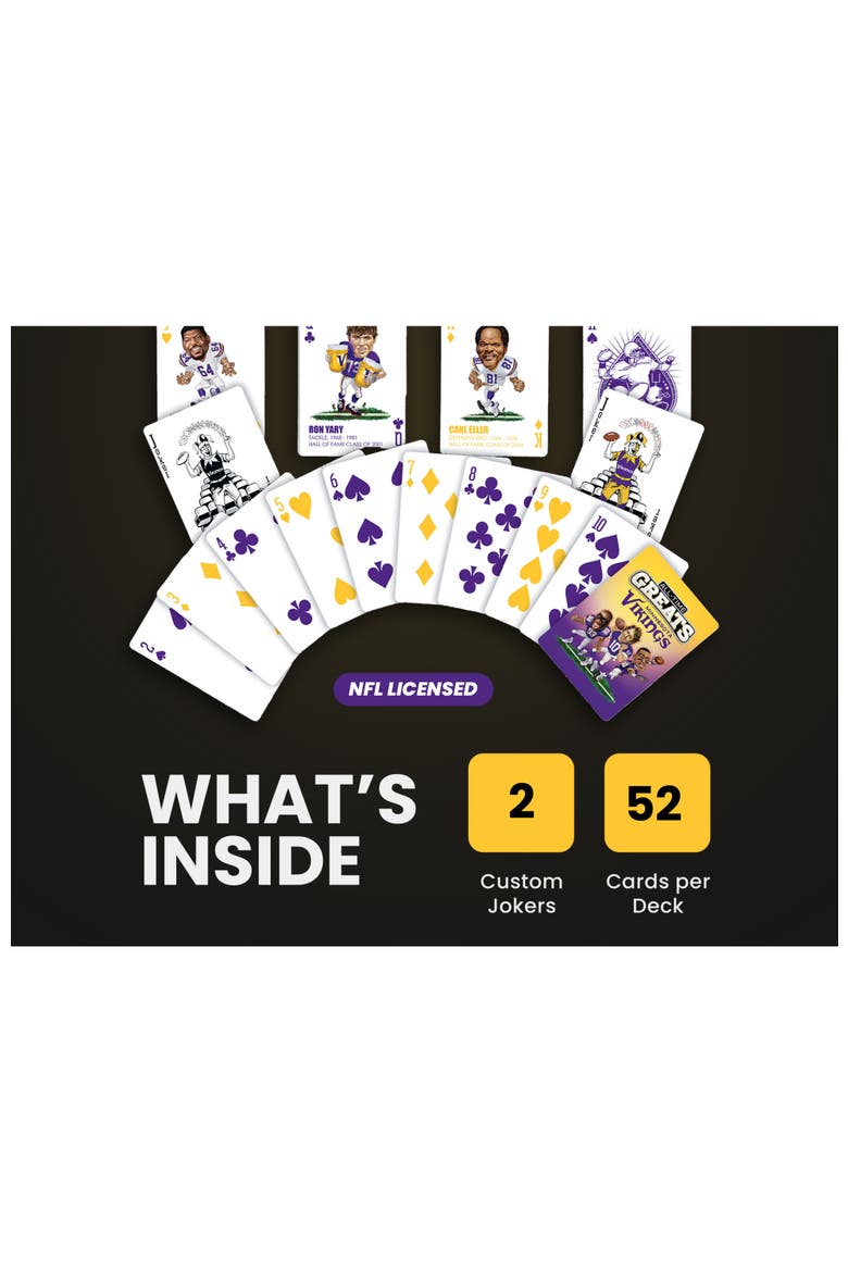 Minnesota Vikings All-Time Playing Cards, Alternate, color, Multicolor