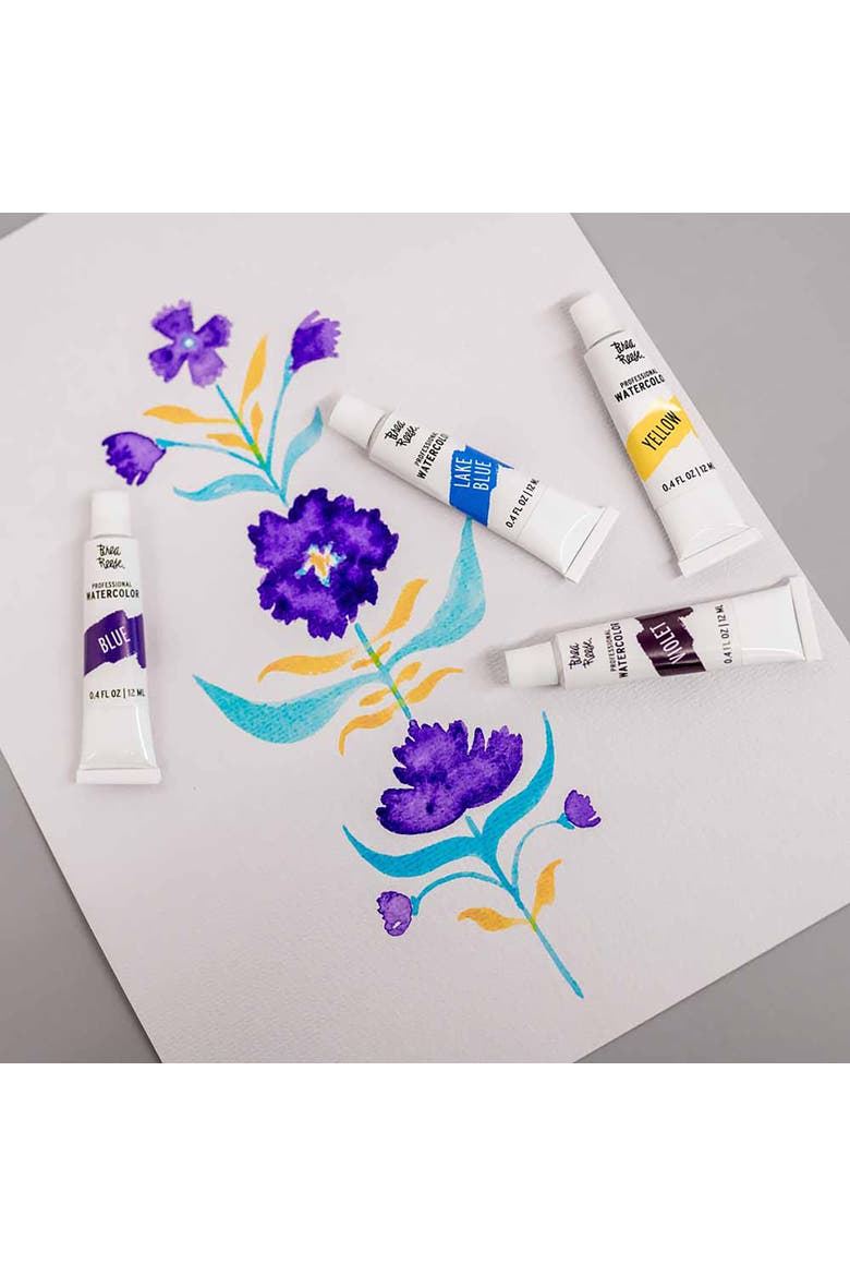 Professional Watercolor Paint Set 12 Tubes, Alternate, color, Multicolored