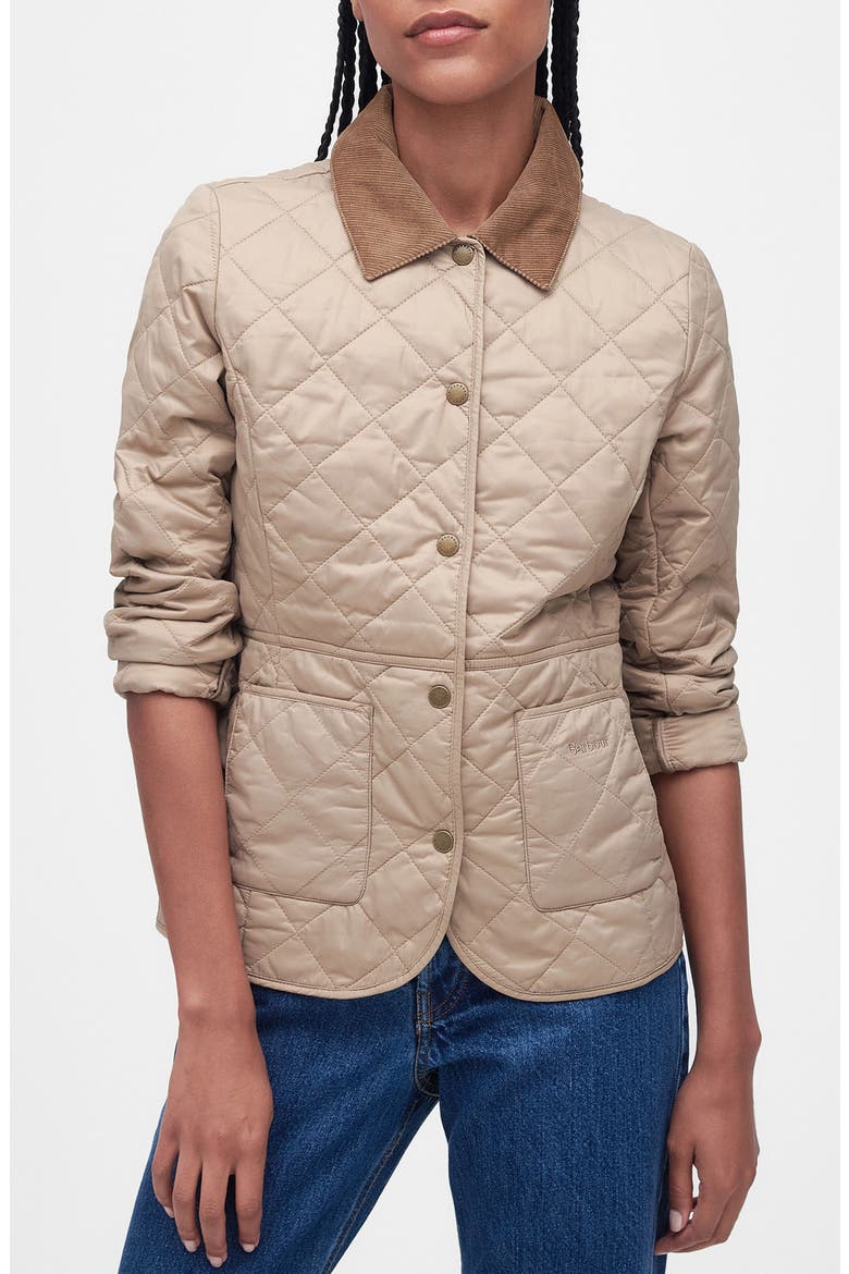 Deveron Diamond Quilted Jacket, Main, color, LT TRENCH/LT TRENCH