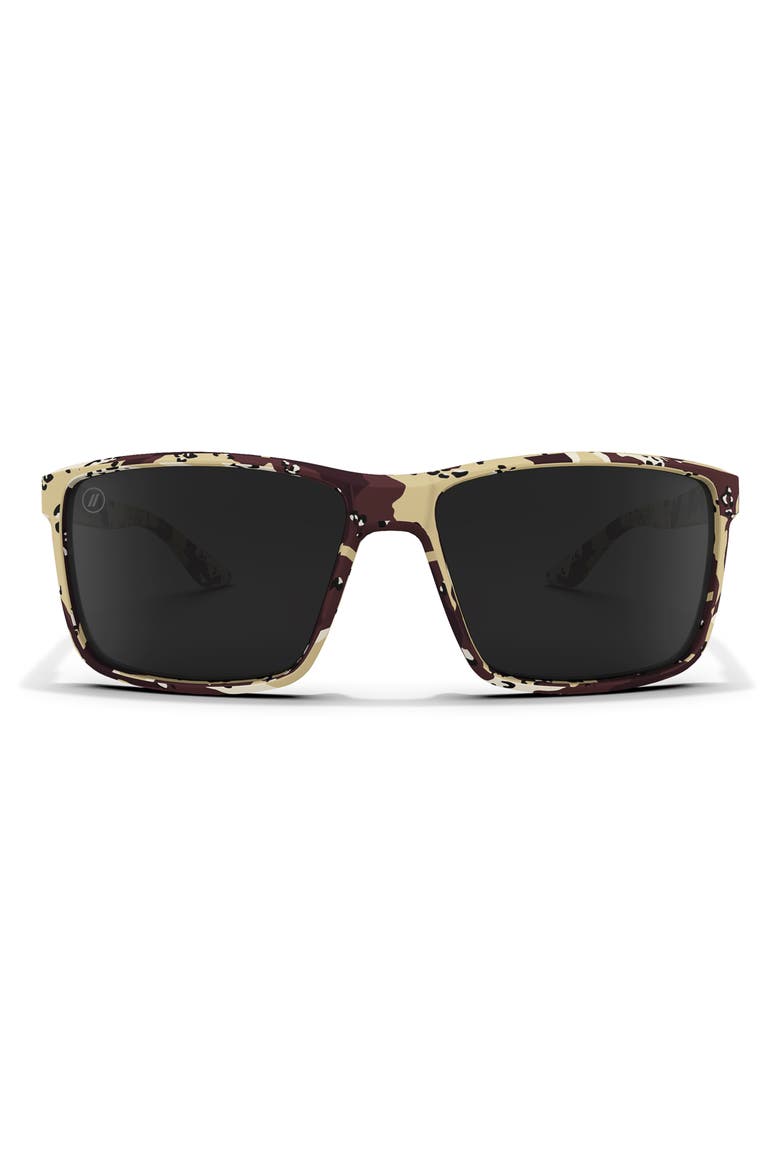 Mesa 57mm Polarized Square Sunglasses, Main, color, DESERT CAMO