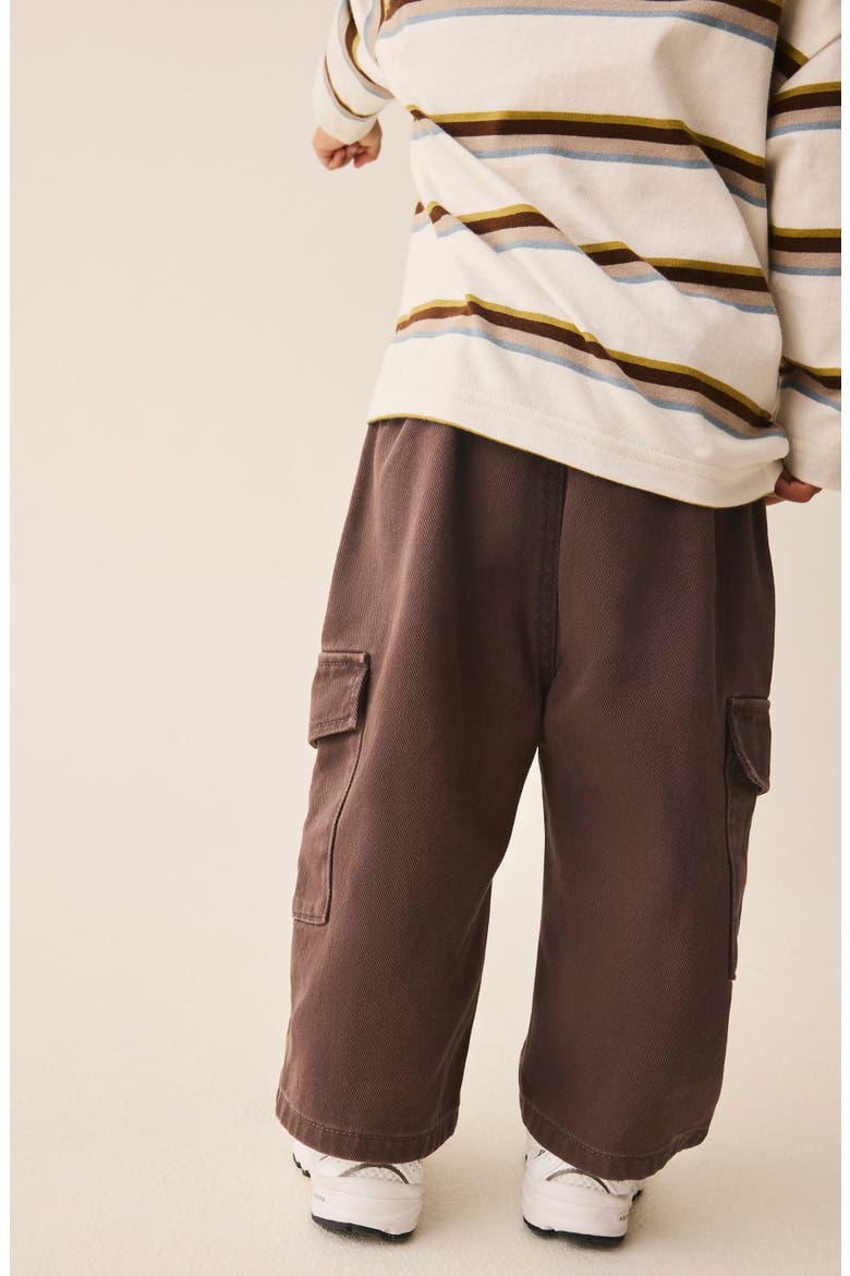 Kids' Superwide Cargo Pants, Alternate, color, BROWN