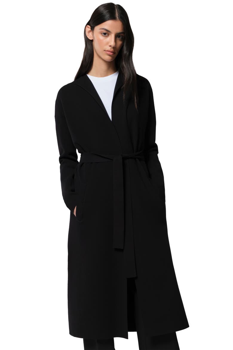 Aliciana Longline Jacket, Alternate, color, BLACK