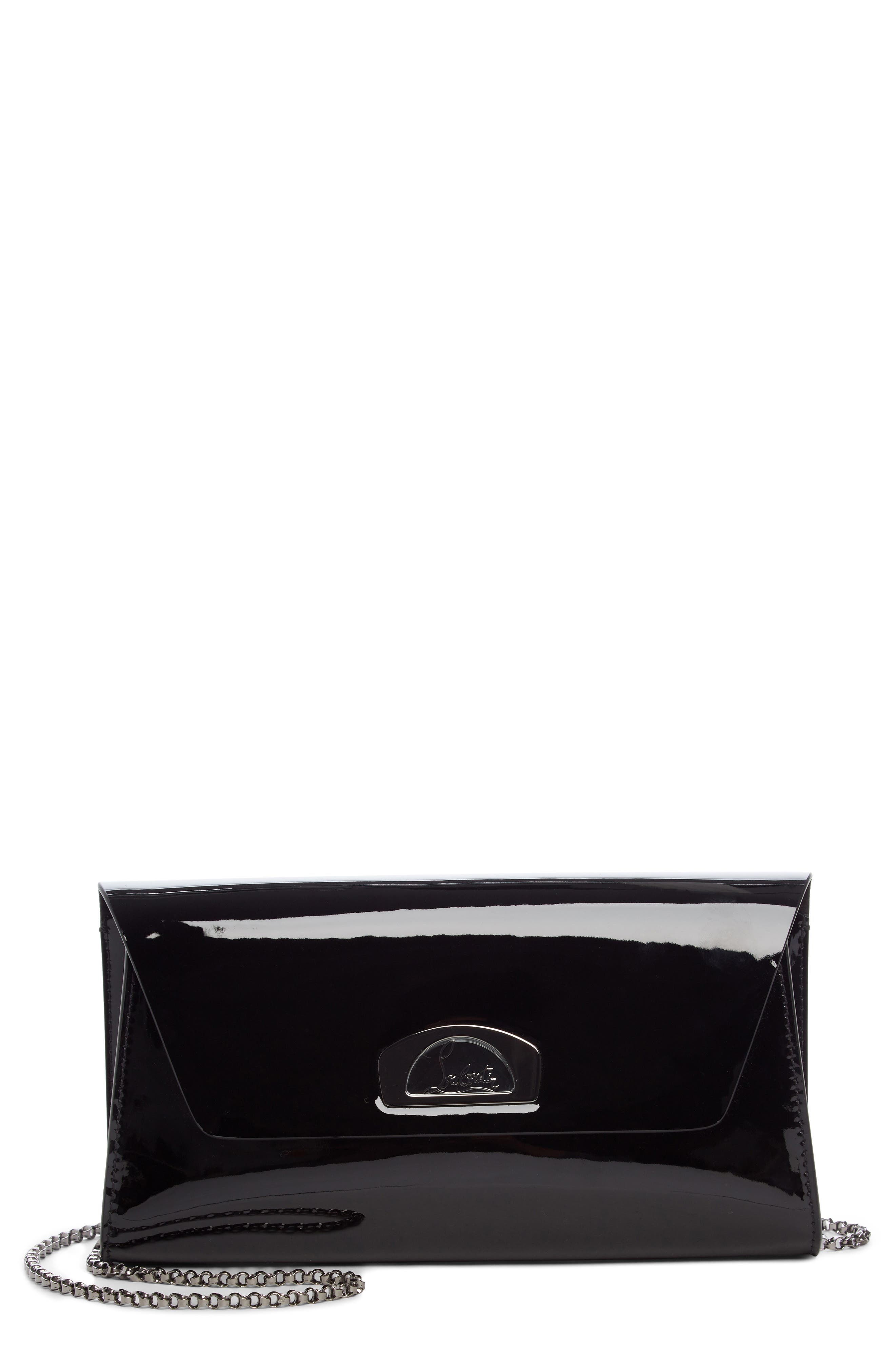 Christian Louboutin Vero Dodat Patent Leather Clutch, Main, color, 