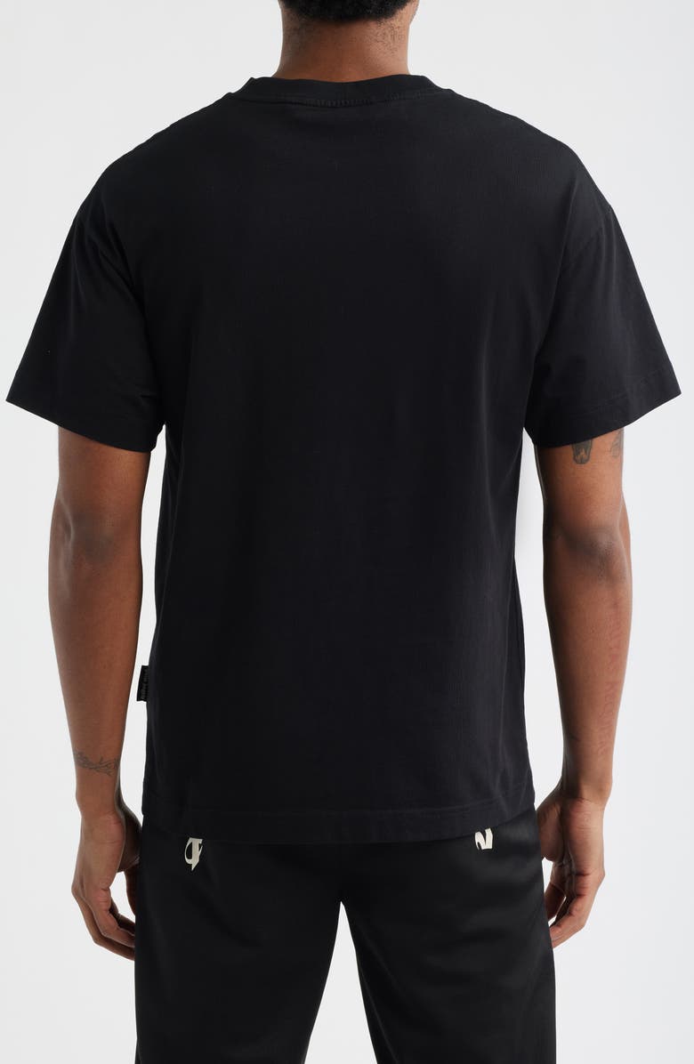 Palm Angels Thai Logo Cotton Graphic T-Shirt, Alternate, color, Black Green