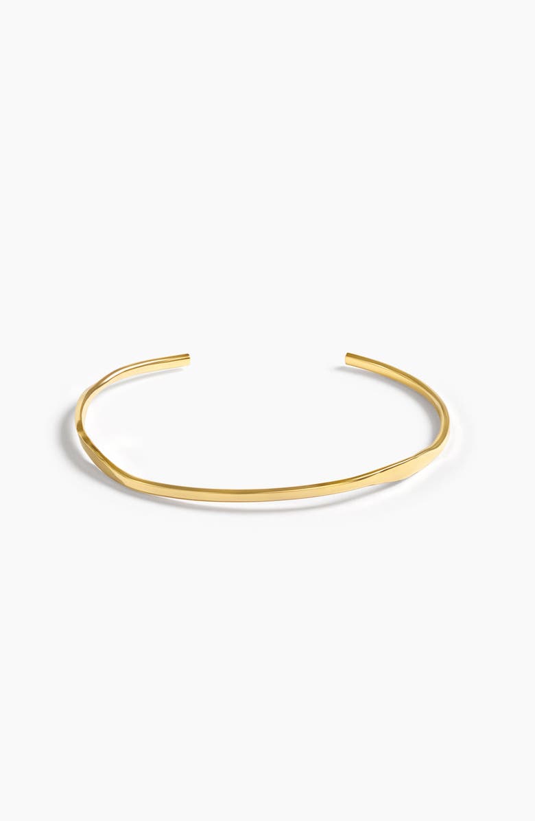 ABLE Stella Hammered Cuff Gold-filled, Main, color, Gold