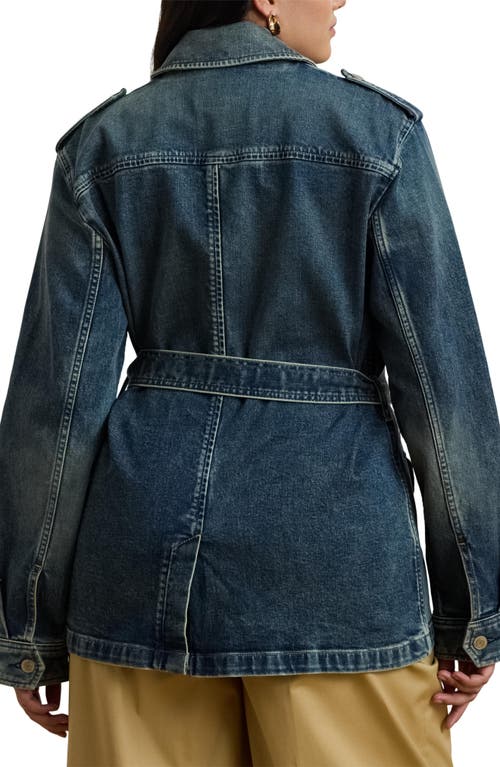 Ralph Lauren Women's Belted Denim Field Jacket In Blue