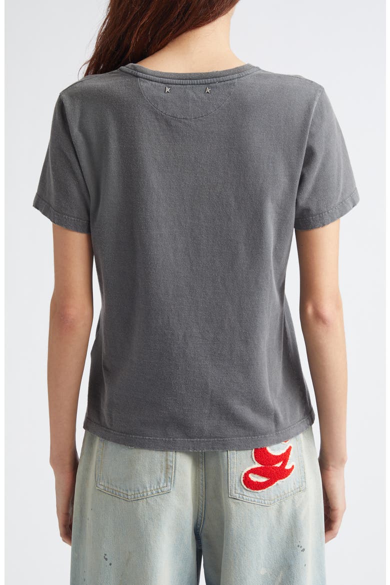 Distressed Cotton Logo Tee, Alternate, color, ANTHRACITE
