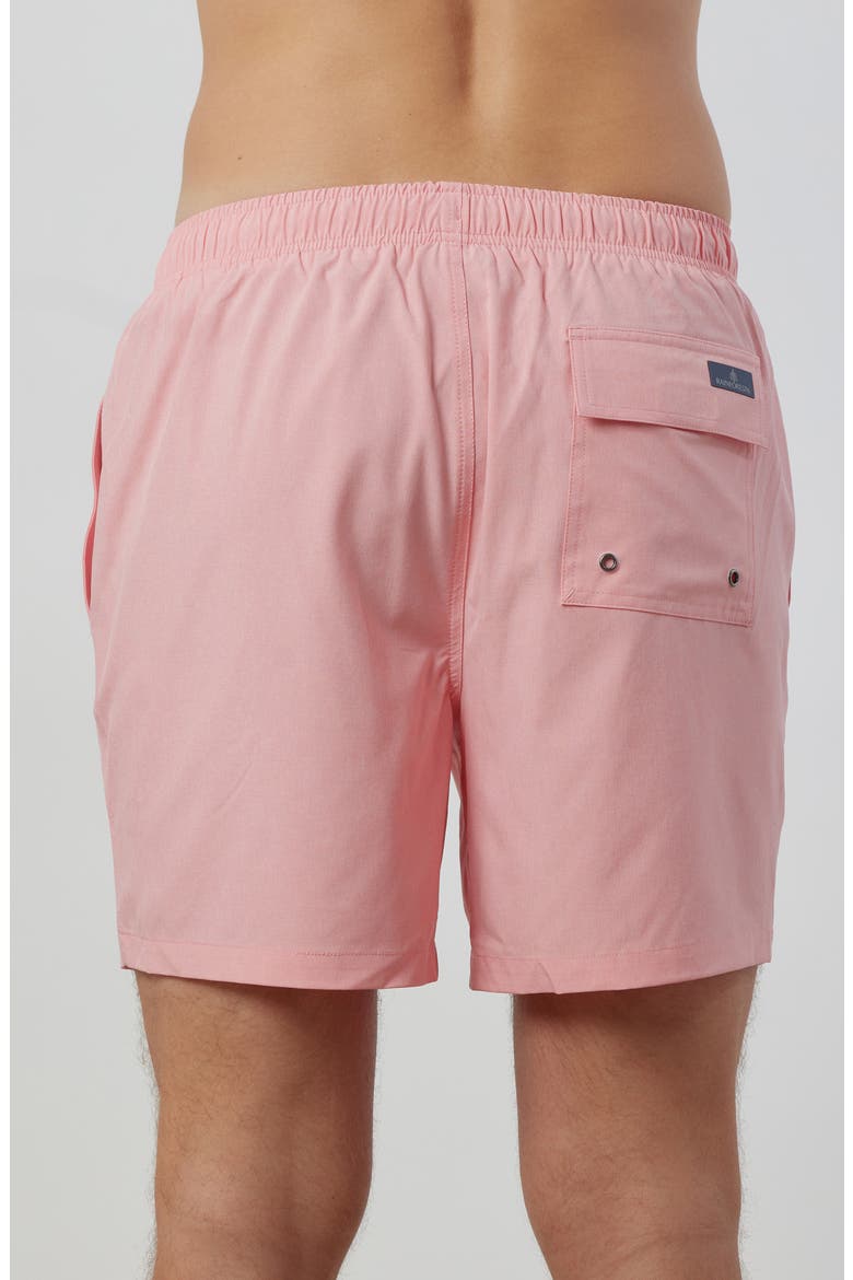 Not Your Average Solid Swim Trunks, Alternate, color, FLAMINGO PINK