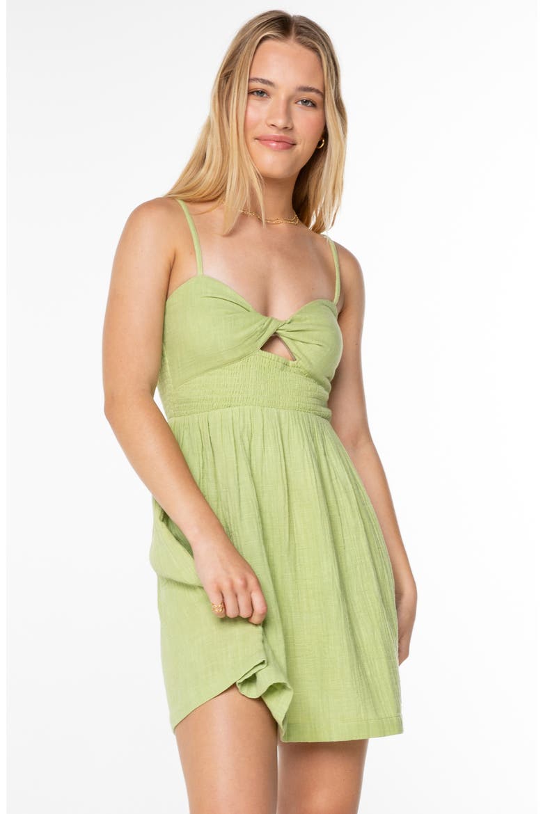 Sunruse Vibes Cutout Minidress, Alternate, color, TARRAGON