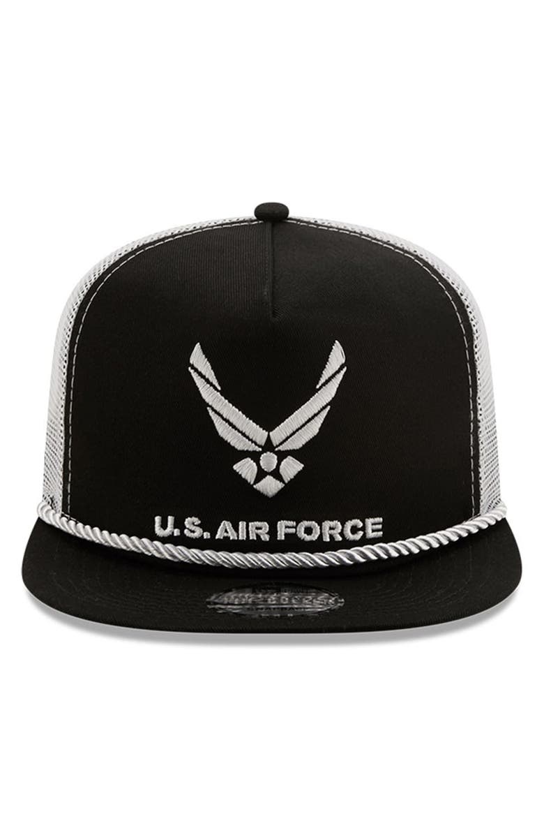 New Era Men's New Era Black/White Erik Jones Golfer Snapback Adjustable Hat, Alternate, color, 