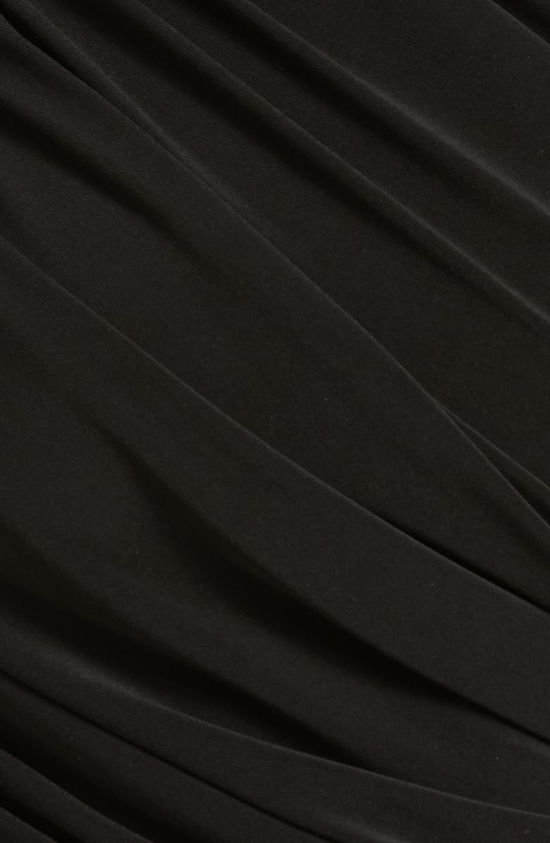 Norma Kamali Diana One-Shoulder Swim Top, Alternate, color, Black