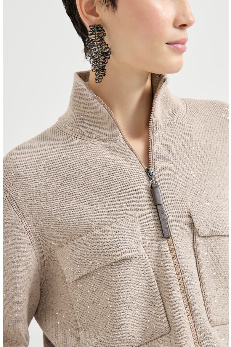 Cotton Diamond yarn outerwear jacket, Alternate, color, Desert