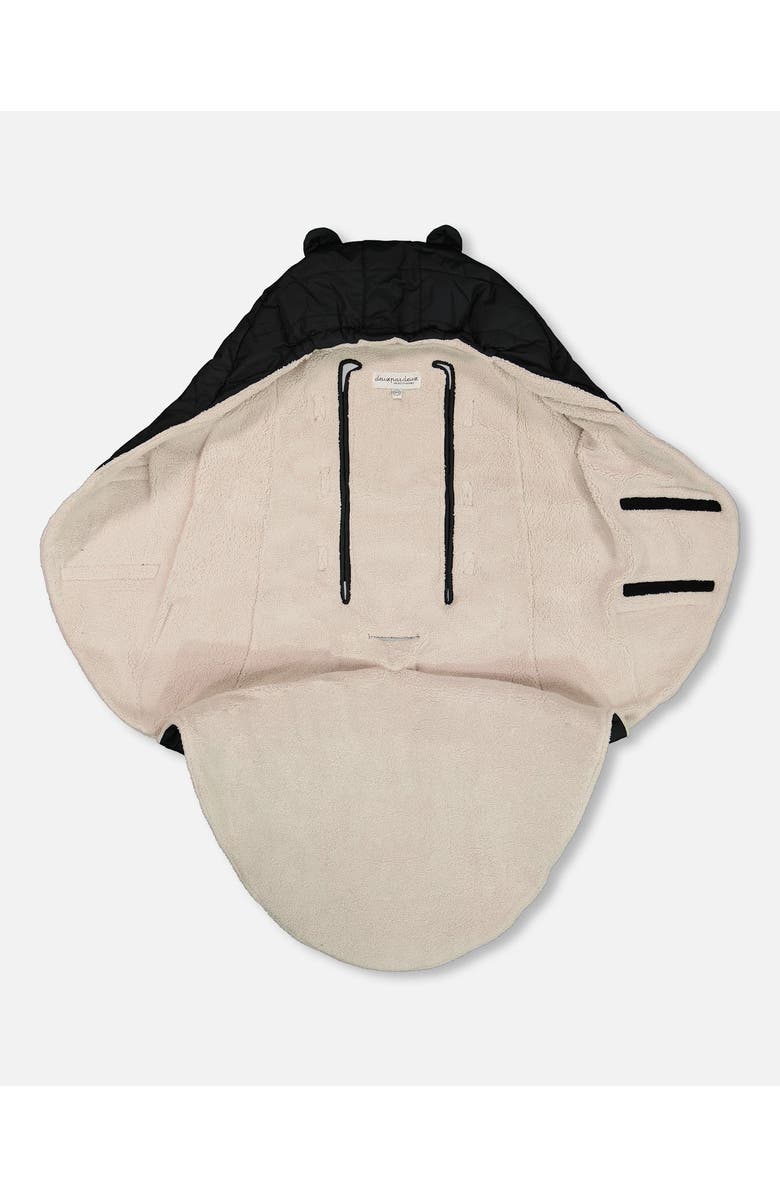 Deux par Deux Gender Inclusive Snugly Wrap Designed for Car Seat and Stroller, Alternate, color, Black