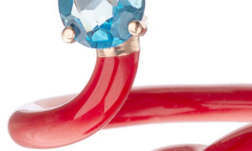 Bea Bongiasca Baby Vine Tendril Ring In Red